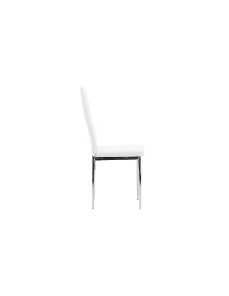 Matstol Pastill, Vit/Silver