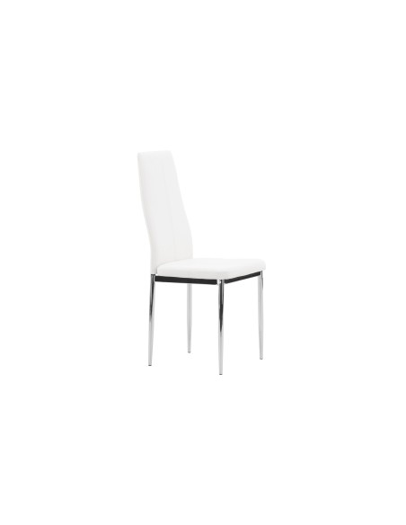 Matstol Pastill, Vit/Silver