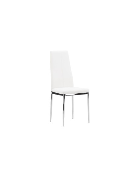 Matstol Pastill, Vit/Silver