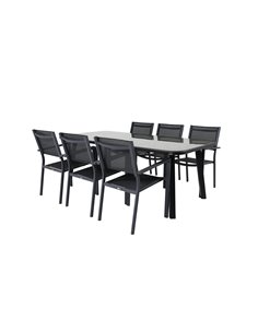 Matgrupp Paola med Copacabana matstolar, 200 × 100 cm 2