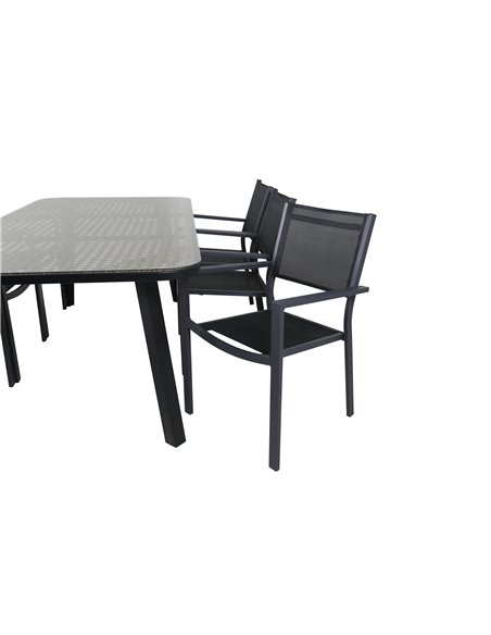 Matgrupp Paola med Copacabana matstolar, 200 × 100 cm