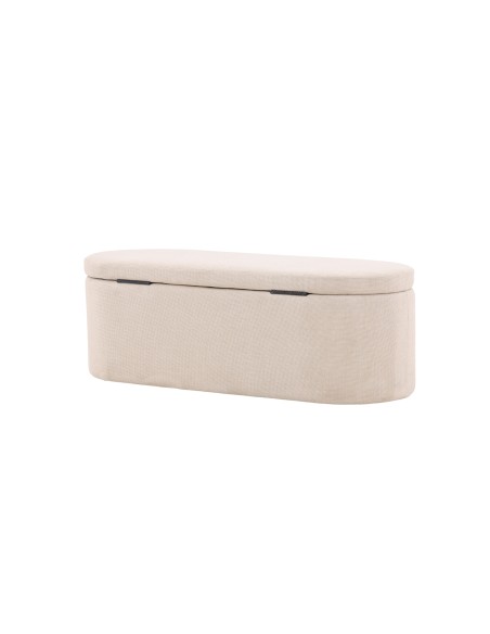 Fåtölj Potenza Ottoman, 50 × 130 cm, Offwhite