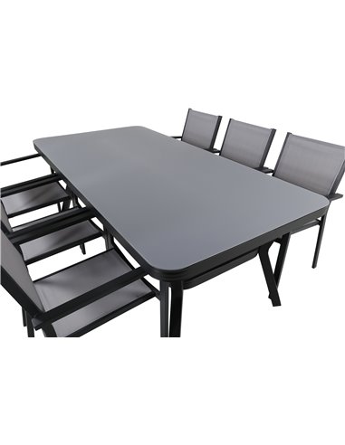 Matgrupp Virya med Copacabana matstolar, 200 × 100 cm