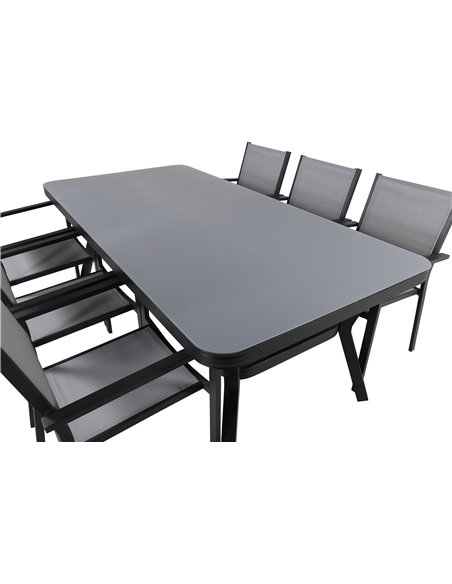Matgrupp Virya med Copacabana matstolar, 200 × 100 cm