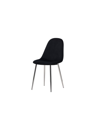 Matstol Polar, Svart/Silver