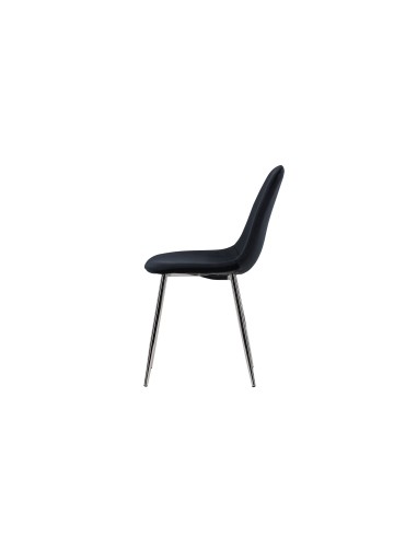 Matstol Polar, Svart/Silver