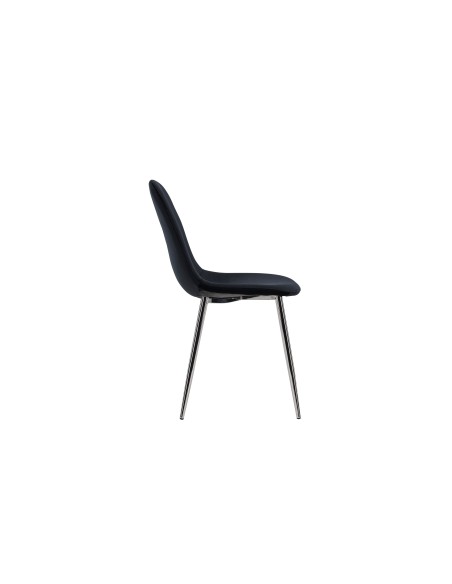Matstol Polar, Svart/Silver