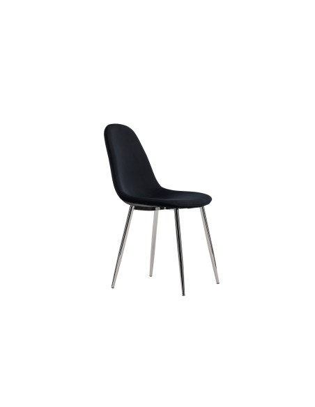 Matstol Polar, Svart/Silver