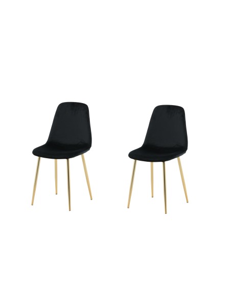 Matstol Polar, Svart/Guld