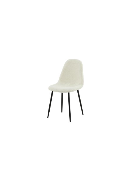 Matstol Polar, Vit/Svart