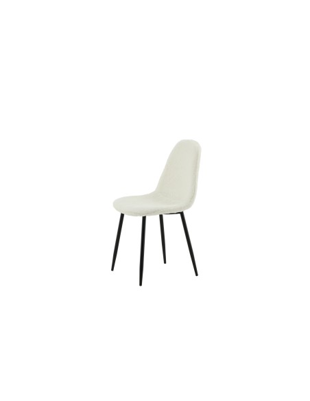 Matstol Polar, Vit/Svart