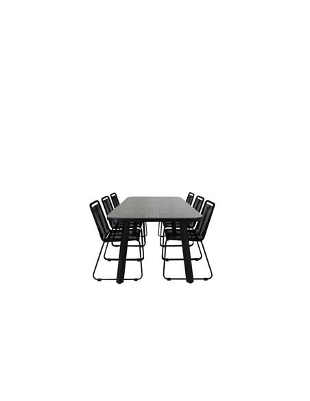 Matgrupp Paola med Lindos matstolar, 200 × 100 cm