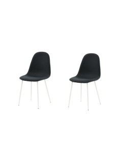 Matstol Polar, Svart/Vit 2