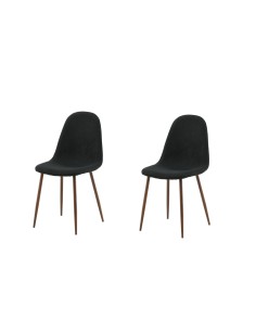 Matstol Polar, Svart/Natur 2