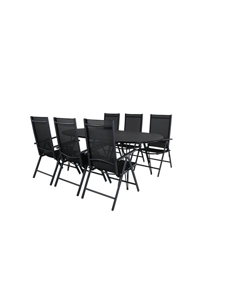 Matgrupp Viga med Break matstolar, 200 × 100 cm