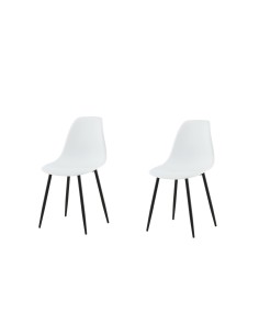 Matstol Polar, Vit/Svart 2