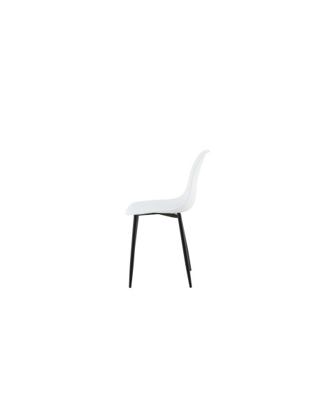 Matstol Polar, Vit/Svart