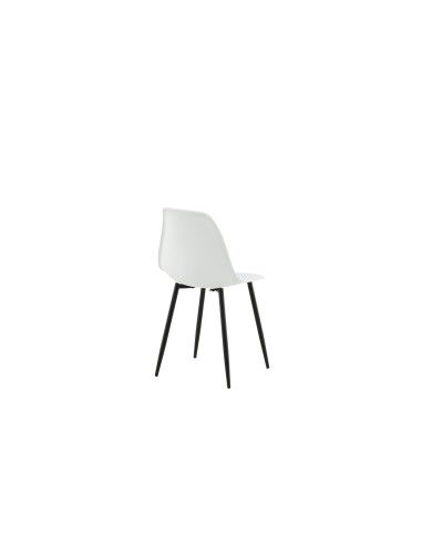 Matstol Polar, Vit/Svart