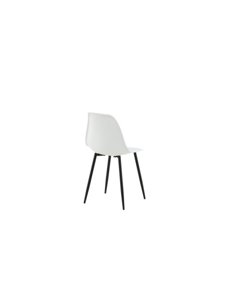 Matstol Polar, Vit/Svart