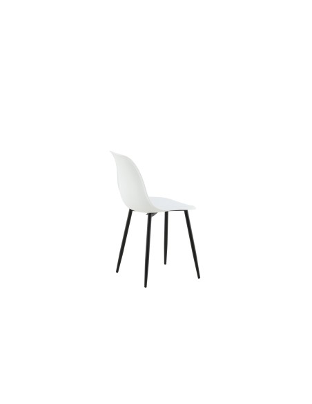 Matstol Polar, Vit/Svart