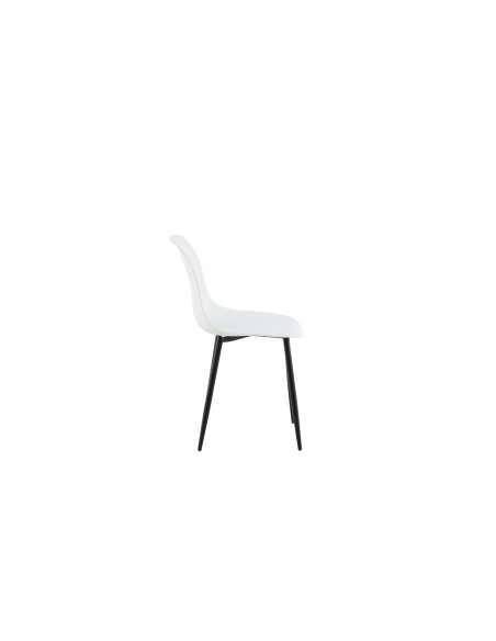 Matstol Polar, Vit/Svart