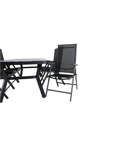 Matgrupp Virya med Break matstolar, 200 × 100 cm
