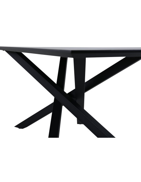 Matbord Piazza, 180 × 90 cm, Svart