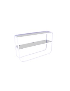 Sidobord Rocker Bord, 110 × 30 cm, Vit 2