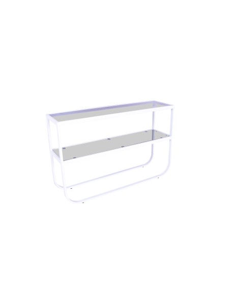 Sidobord Rocker Bord, 110 × 30 cm, Vit