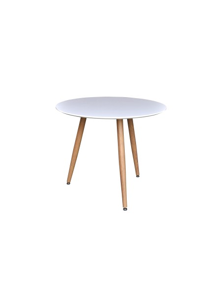 Runt matbord Polar, Ø90 cm, Vit