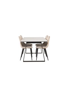 Matgrupp Estelle med Polar matstolar, 140 × 90 cm
