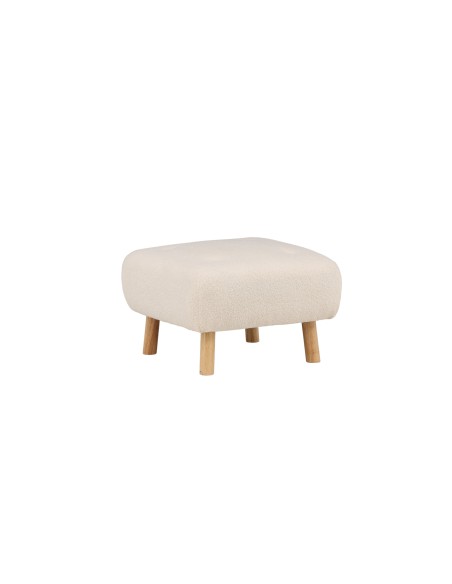 Fåtölj Salina Ottoman, 56 × 56 cm, Vit