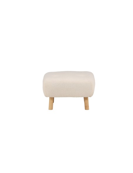Fåtölj Salina Ottoman, 56 × 56 cm, Vit