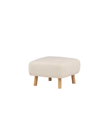 Fåtölj Salina Ottoman, 56 × 56 cm, Vit