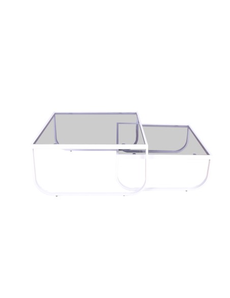 Soffbord Rocker, 81 × 81 cm, Vit