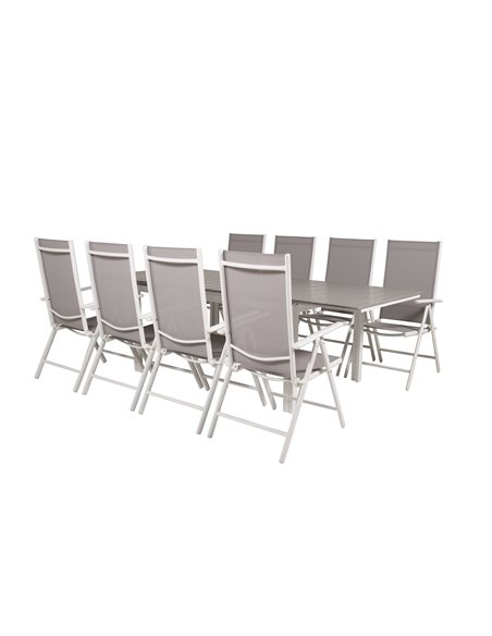Matgrupp Levels med Break matstolar, 160 × 100 cm