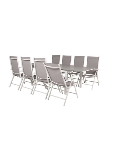 Matgrupp Levels med Break matstolar, 160 × 100 cm