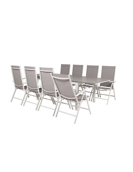 Matgrupp Levels med Break matstolar, 160 × 100 cm