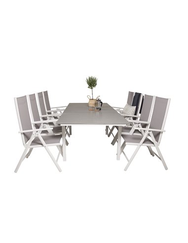 Matgrupp Levels med Break matstolar, 160 × 100 cm