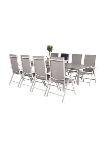 Matgrupp Levels med Break matstolar, 160 × 100 cm
