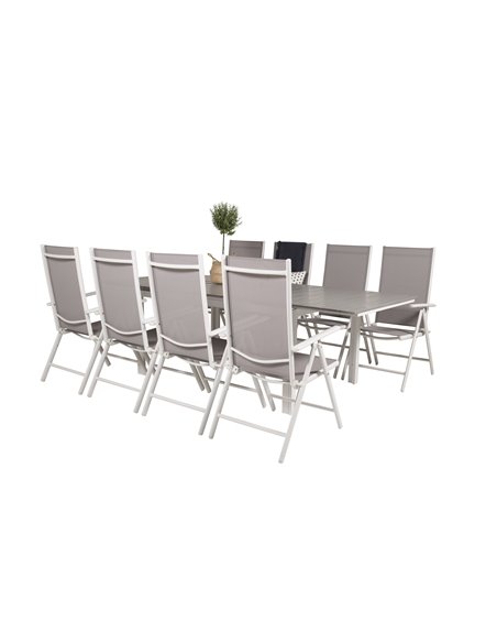 Matgrupp Levels med Break matstolar, 160 × 100 cm