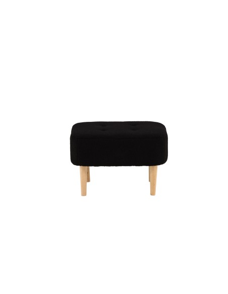 Fåtölj Salina Puff, 56 × 56 cm, Svart