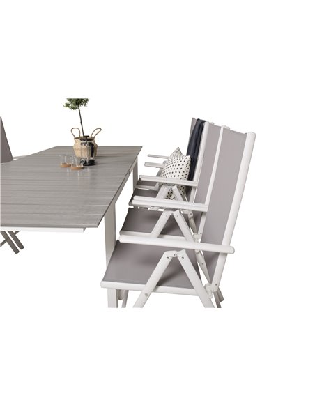 Matgrupp Levels med Break matstolar, 160 × 100 cm