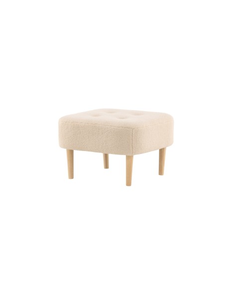 Fåtölj Salina Puff, 56 × 56 cm, Vit