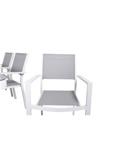 Matgrupp Virya med Copacabana matstolar, 200 × 100 cm