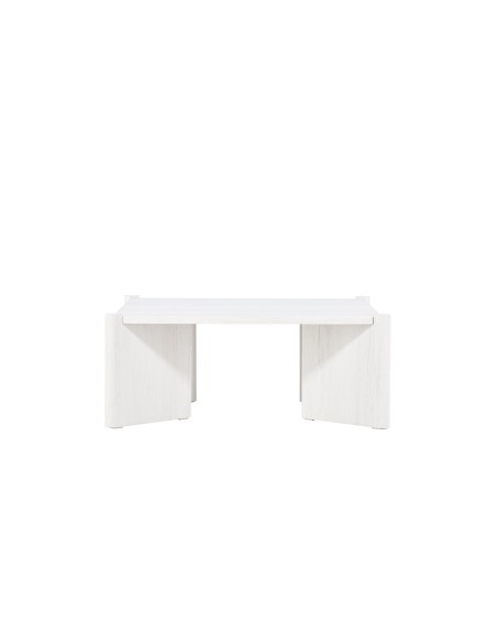 Soffbord Rogaland, 100 × 100 cm, Vitlaserad