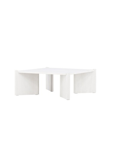 Soffbord Rogaland, 100 × 100 cm, Vitlaserad