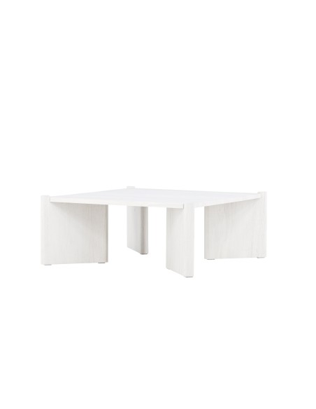 Soffbord Rogaland, 100 × 100 cm, Vitlaserad