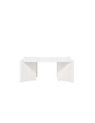 Soffbord Rogaland, 100 × 100 cm, Vitlaserad