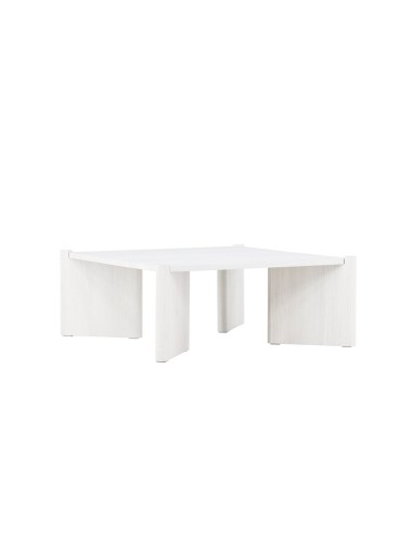 Soffbord Rogaland, 100 × 100 cm, Vitlaserad